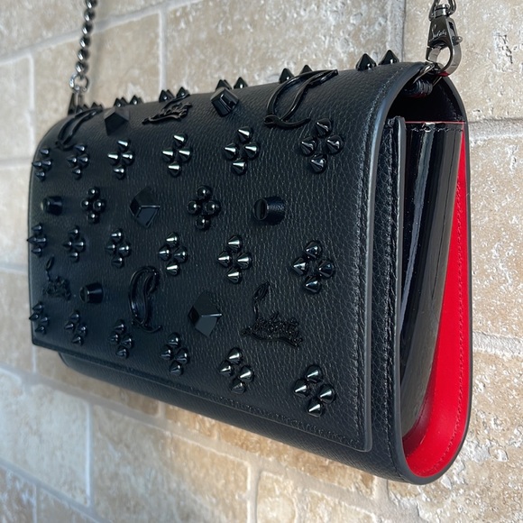 CHRISTIAN LOUBOUTIN Black Studded Crossbody Bag - Picture 3 of 13